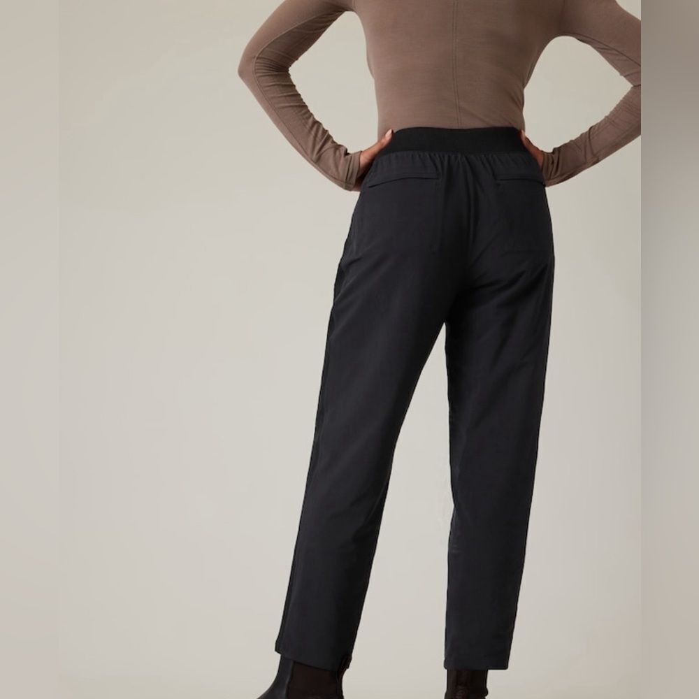 NWT Athleta Brooklyn Lined Black Pant Size 10. - Picture 3 of 9